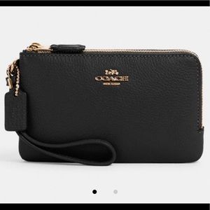 COACH Double Corner Zip Wristlet